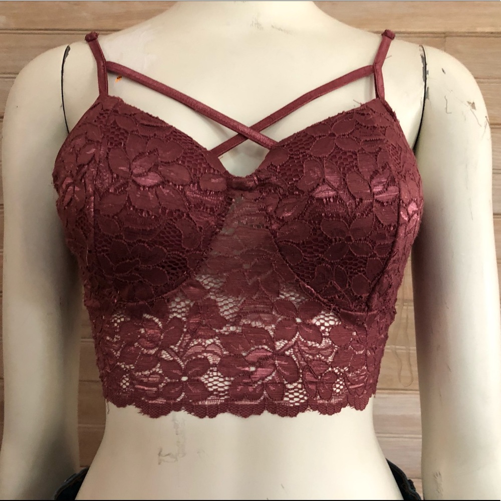 pink bralette